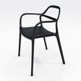 thumbnail image 2 of Olio Designs Dali Plastic Indoor-Outdoor Dining Arm Chair in Morel, 2 of 2