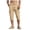 Khaki, variant on Mens Below Knee 3/4 Long Cargo Shorts Elastic Waistband Relaxed Fit Casual Joggers Multi Pockets Capri Sweatpants Khaki M