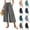 39# Gray, variant on Womens Capri Pant Dressy Casual Wide Leg Palazzo Pants Flowy Gaucho Pants Drawstring Trousers with Pockets Navy S