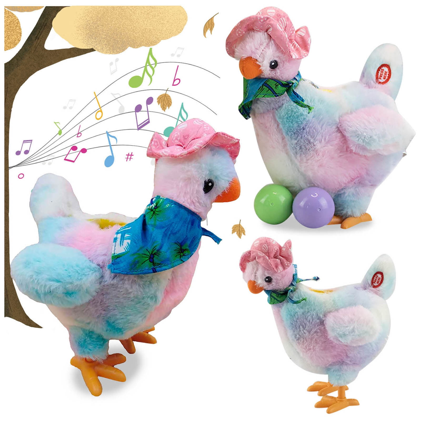 Hallmark Going BONKERS Chicken Dance & Sing Motion Easter Basket Stuffer NEW 
