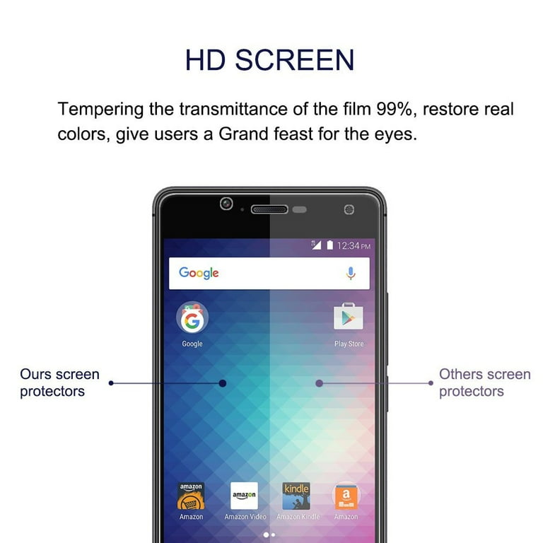 3-Pack] STARSHOP For Moto Z4 Tempered Glass Screen Protector