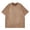 Coffee, variant on PMVFHDE Shirts For Men Solid Color Loose Fit Round Neck Short Sleeve Large Size Fashionable Casual Sports Soft Top