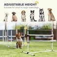 thumbnail image 4 of Neatifyes 4 Piece Dog Agility Training Equipment for Dog Agility Course with Adjustable Height Jump Bars, Included Carry Bag, & Displacing Top Bar, White, 4 of 9