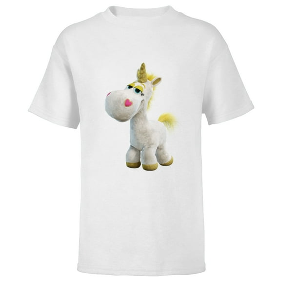 Disney Pixar Toy Story 4 Buttercup Unicorn T-Shirt - Short Sleeve T-Shirt for Kids - Customized-White