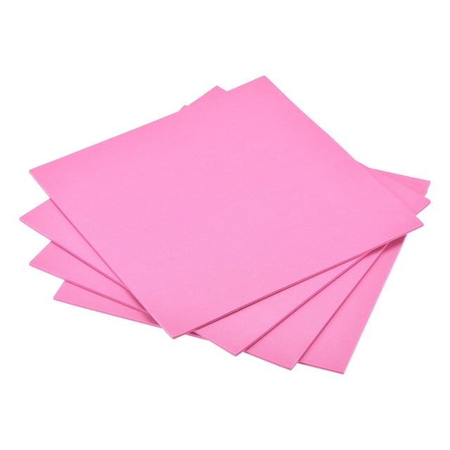 Unique Bargains Pink EVA Foam Sheets 10 x 10 Inch 3mm Thickness for Crafts DIY Projects, 4 Pcs