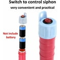 thumbnail image 4 of Red Electric Transfer Siphon Pump Battery Liquid Water Pump Battery Operated Siphon Hose Petrol Gas Fuel Pump Hand Suction, 4 of 5