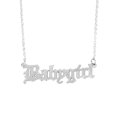 thumbnail image 1 of Stainless Steel Necklace Women English Pendant Necklace English Choker Valentine S Day Necklace Words Necklace, 1 of 3