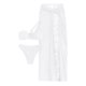 thumbnail image 4 of Trajes de Baño Mujer Conjunto de Bikini Sexy Sin Tirantes Para Mujer, Traje de Baño de 3 Piezas Con Espalda Descubierta y Corte Alto Con Falda de Playa, Traje de Baño Tankini de Color Sólido, 4 of 4