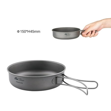 

Livesture MU Gaodi Outdoor Camping Frying Pan Portable 2-4 People Team Multi-function Combination Pot Cooker Silver S