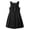 #01 Black, variant on Uniform Dresses for Girls Sleeveless Back To School Jumper Dress Crew Neck A-Line Girls Fashion Pleated Dress Khaki