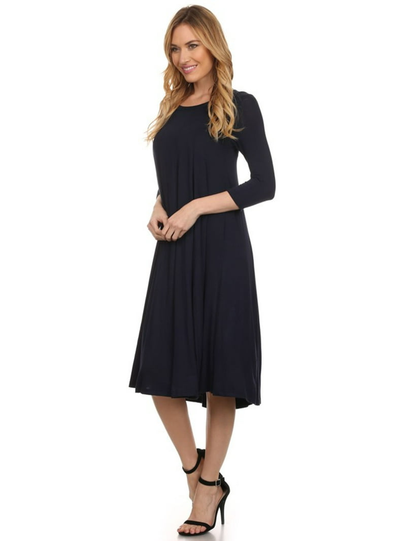 knee length dresses for ladies SL Fashions Women's Beaded-Sleeve Ruched-Waist Gown - Black
