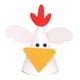 thumbnail image 5 of BRIGHTFUFU 10Pcs Creative Kids Design Hat Baby Birthday Paper Hat Adorable Party Tocado Party Supplies (Chick + Little Red Bull + Little Lamb + Little Pig + Little Cow, 2PCs / cada uno), 5 of 8