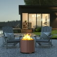 thumbnail image 2 of Flash Furniture Titus Commercial Grade 19.5 inch Smokeless Outdoor Firepit, Natural Wood Burning Portable Fire Pit With Waterproof Cover, Bronze, 2 of 13