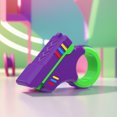 thumbnail image 2 of EDC Fidget Slider Magnetic Push Fidget Juguete Regalo para Adultos (Zanahoria Púrpura), 2 of 9