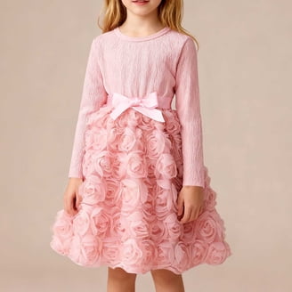 knee length dresses for ladies Bluey Heart Dog Girls Twirl Dress - Flutter Sleeves main image 1