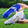 thumbnail image 5 of Zapatos de fútbol FG para hombre, botas de fútbol, tacos, zapatos deportivos al aire libre, zapatos de entrenamiento, partido, ultraligero, antideslizante, nuevo, suave, 5 of 5