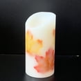 thumbnail image 1 of Una vela LED intermitente, 7,5 x 15 cm, hoja de arce simulada, 1 of 5