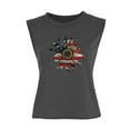thumbnail image 3 of OAVQHLG3B Summer Tank Top for Women 4th of July Outfits for Women American Flag Sunflower Printed Casual Summer Tank Tops Blouse, 3 of 9