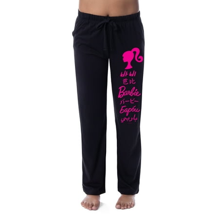 

Barbie Womens All Around The World Languages Title Sleep Pajama Pants (Small)