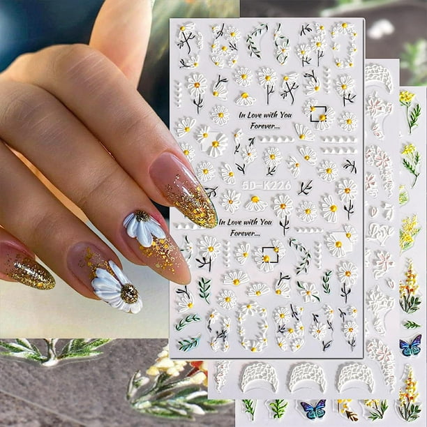 Nail polish art stickers deals