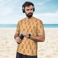 thumbnail image 4 of Wukai Pineapples Print Men's Short-Sleeved Mesh T-Shirt,Quick-Dry Short Sleeve Workout T-Shirt-3X-Large, 4 of 8