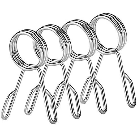 4pcs 2" Barbell Clips Olympic Barbell Clips Locking Ring Clips Dumbbell Barbell Collar Clips Clips Weightlifting Accessories
