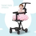 thumbnail image 2 of Dream On Me Lightweight and Compact Coast Rider Stroller with One Hand Easy Fold, Adjustable Handles and Soft Ride Wheels, Black, 2 of 5
