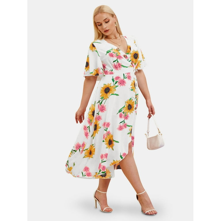 Rosegal shop sunflower dress