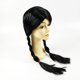 thumbnail image 2 of Pelucas largas de doble trenza oso de fresa negras para mujer, 2 of 5