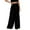 Black, variant on Baqcunre Wide Leg Pants For Women Women Flowy Wide Leg Pants Elastic Waistband Drawstring Palazzo Pants With Side Pocket Loose Pocket Pants Jogger Pants For Women Pants For Women Black L