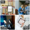 thumbnail image 3 of AGCAN Clipboard with Storage Case, Heavy Duty Foldable Clip Boards 8.5x11, Clearview Dry Erase Nursing Clipboard, School Office Supplies, Black, 3 of 9