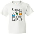 thumbnail image 3 of Inktastic Science is for Girls Youth T-Shirt, 3 of 5