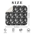 thumbnail image 4 of Black Christmas Snowflake Pattern Dish Drying Mat for Kitchen 1 Pack, Ultra Absorbent Microfiber Dishes Drainer Mats,16x18in(41x46cm), 4 of 6