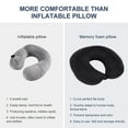thumbnail image 5 of OAVQHLG3B Neck Pillows for Travel,Memory Foam Airplane Travel Comfortable Washable Cover Plane Neck Support Pillow for Neck Sleeping,Portable Travel Pillow, 5 of 6