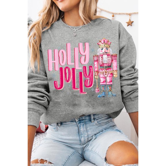 Redhotype Chic Nutcracker Print Sweater - Cozy & Trendy for Women!