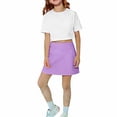thumbnail image 2 of Coerni Girls' 2-in-1 Flowy Shorts Skirt Athletic Dance Running Skorts Culottes Tennis Yoga Sweatpants Trendy Sport Cartwheel Shorts, 2 of 5