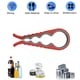 thumbnail image 4 of Batería de Cocina Abridor de tarros con tapa 4 en 1, abrebotellas antideslizante, herramienta de cocina (rojo gris) Likrtyny Libre de BPA, 4 of 6
