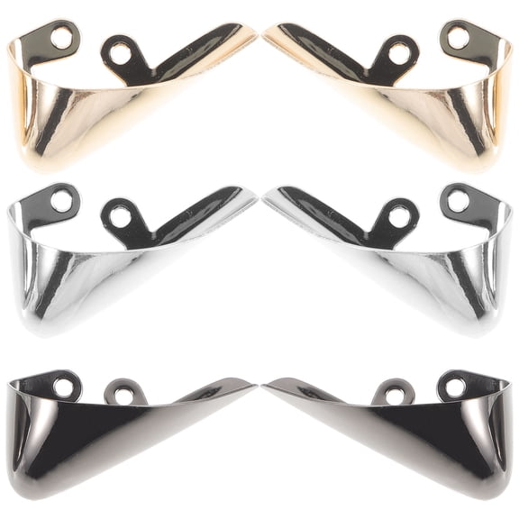 IDEANATEGRATE Shoe Pointed Protectors 3Pairs Metal Shoe Tip Protector Extend Shoe Lifespan For Women Party