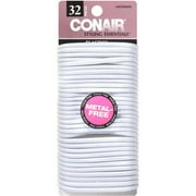 Conair Styling Essentials Large White Elastics, 1ct