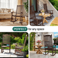 thumbnail image 5 of Tranquillo Oasis Wooden Rocking Chair for Patio, Porch, or Indoor Use – Classic Acacia Wood Rocker with Sturdy Frame, Comfortable Slatted Seat, Smooth Rocking Motion – Farmhouse Outdoor Chair, 5 of 10