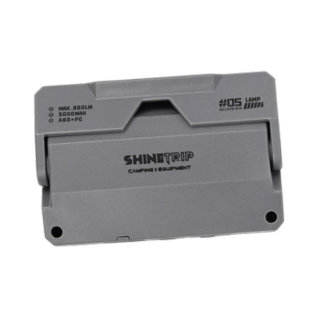 Mini linterna LED portátil para camping al aire libre, con ángulo ajustable para césped. Gris