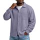 thumbnail image 3 of Top Abrigo Hombres Sólido Casual Manga Larga Botón Arriba Camisa para el Uso Diario de Verano, Moda Al Aire Libre Tops, 3 of 7