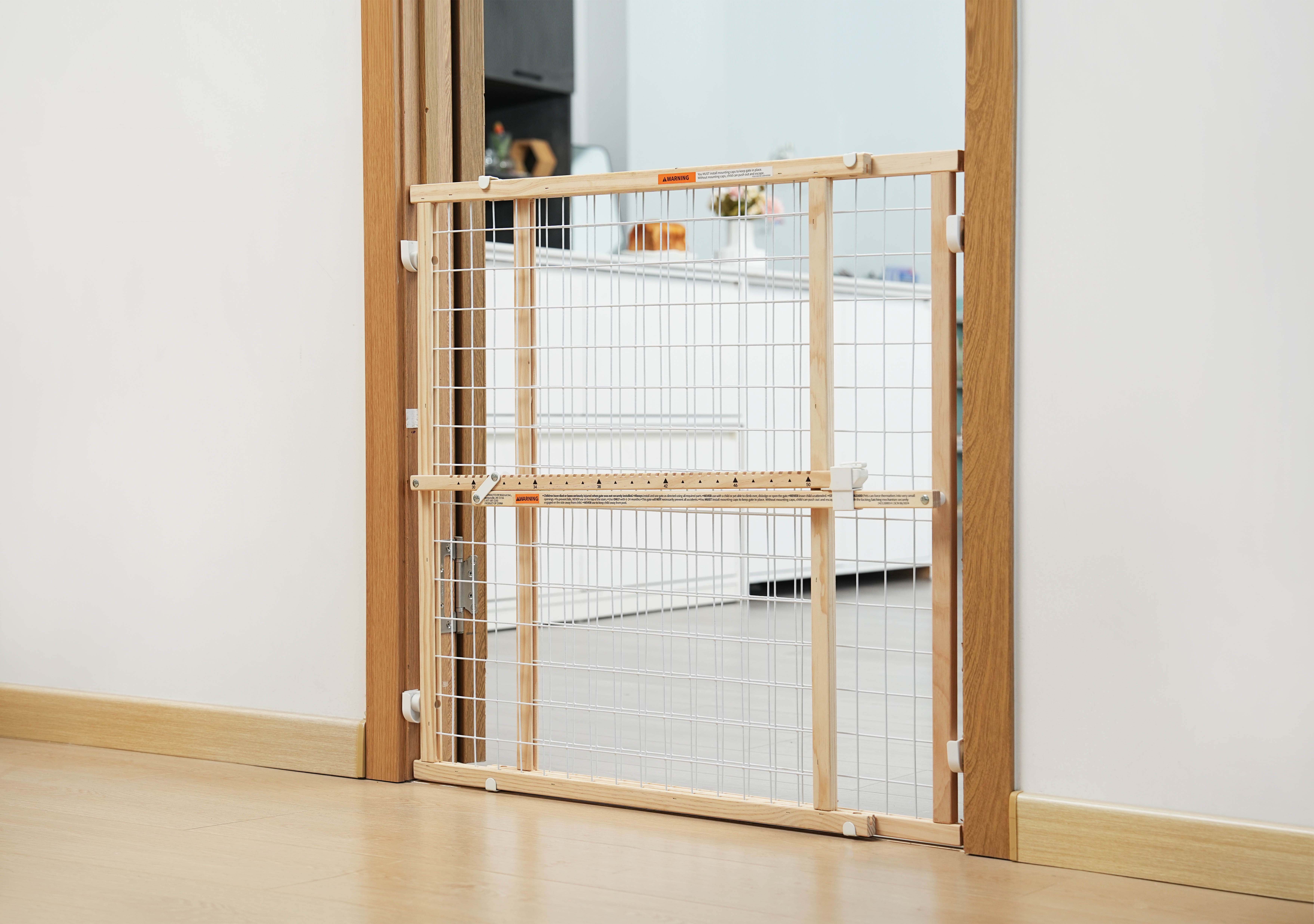 Parent's Choice Wooden Metal Tall and Wide Baby Safety Gate