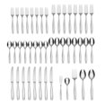 thumbnail image 3 of Oneida Camlynn Mirror 45 Piece Casual Flatware Set, 18/0 Stainless, Service for 8,Silver C80, 3 of 3