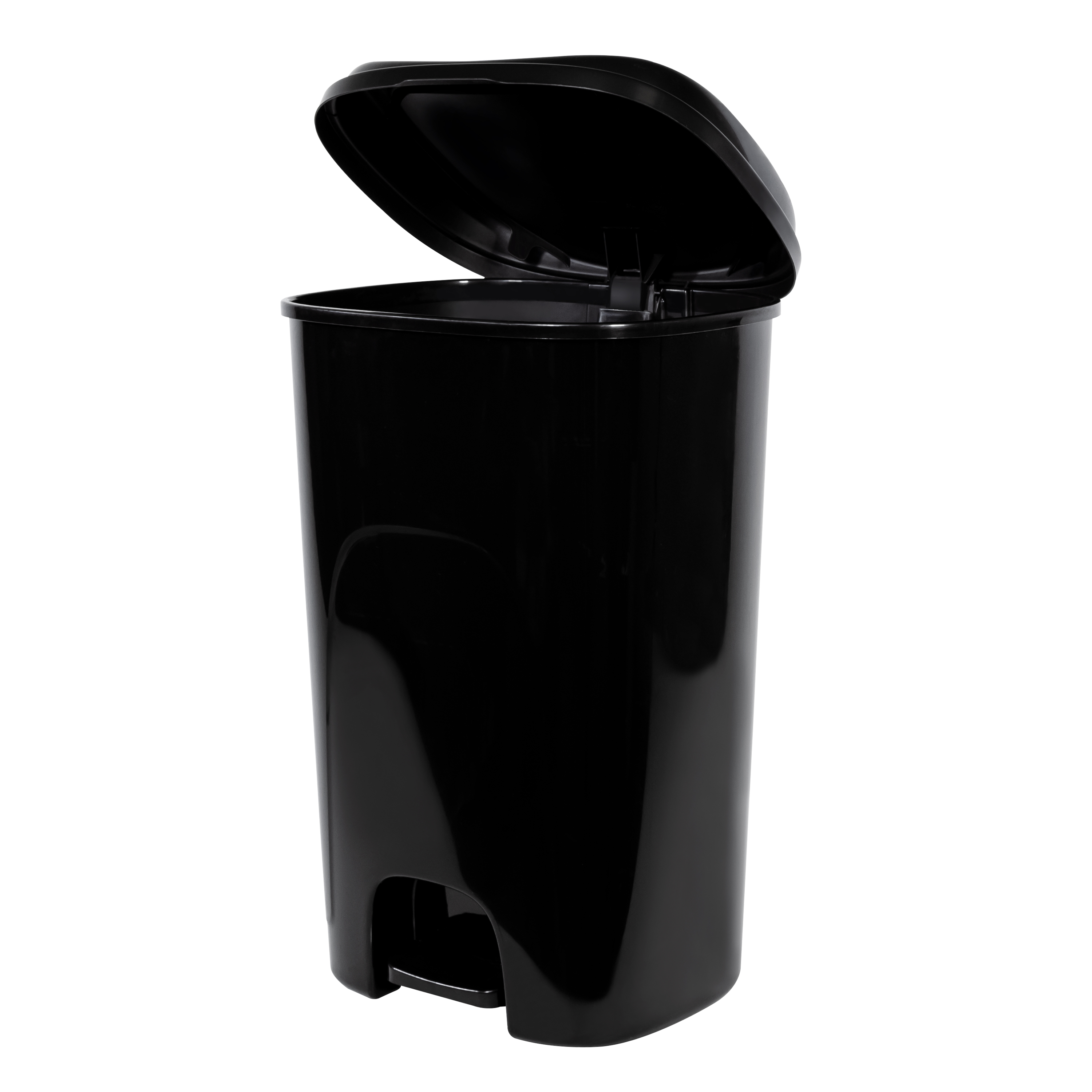 Hefty StepOn Ktichen Garbage Can, High Polish Black, 13 gal - image 4 of 4