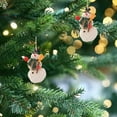 thumbnail image 6 of Winter Wonderland Christmas Snowman Ornament Resin Christmas Tree Decoration Indoor Outdoor Christmas Hanging Decoration, 6 of 6