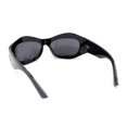 thumbnail image 4 of Trendy Fashion Curved Wrap Sport Thick Plastic Sunglasses All Black, 4 of 4