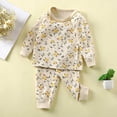 thumbnail image 2 of NIEWTR Baby and Toddler Matching Outfits Girls 2Pcs Long Sleeve Crewneck Pullover with Stretchy Waist Pants Casual Sleeping Set Breathable for 0-24 Months(A-Sky Blue,11-12 Years), 2 of 4