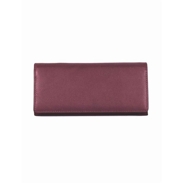 Billetera Karla Hanson de piel con bloqueo RFID, plegable, para mujer