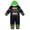 Grave Digger Green, variant on Monster Jam Toddler Boys' Fleece Hooded One Piece Grave Digger Green
